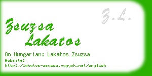 zsuzsa lakatos business card